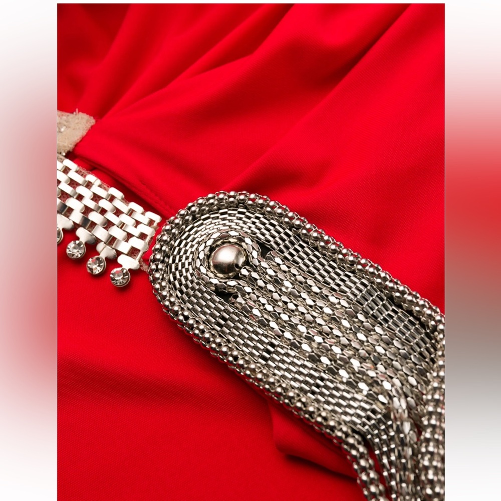 Christopher Kane embellished strap midi size 6